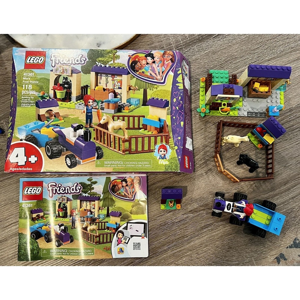 LEGO FRIENDS Set 41361 ~ Mia's Foal Stable ~ Assembled Once‎ - Complete
